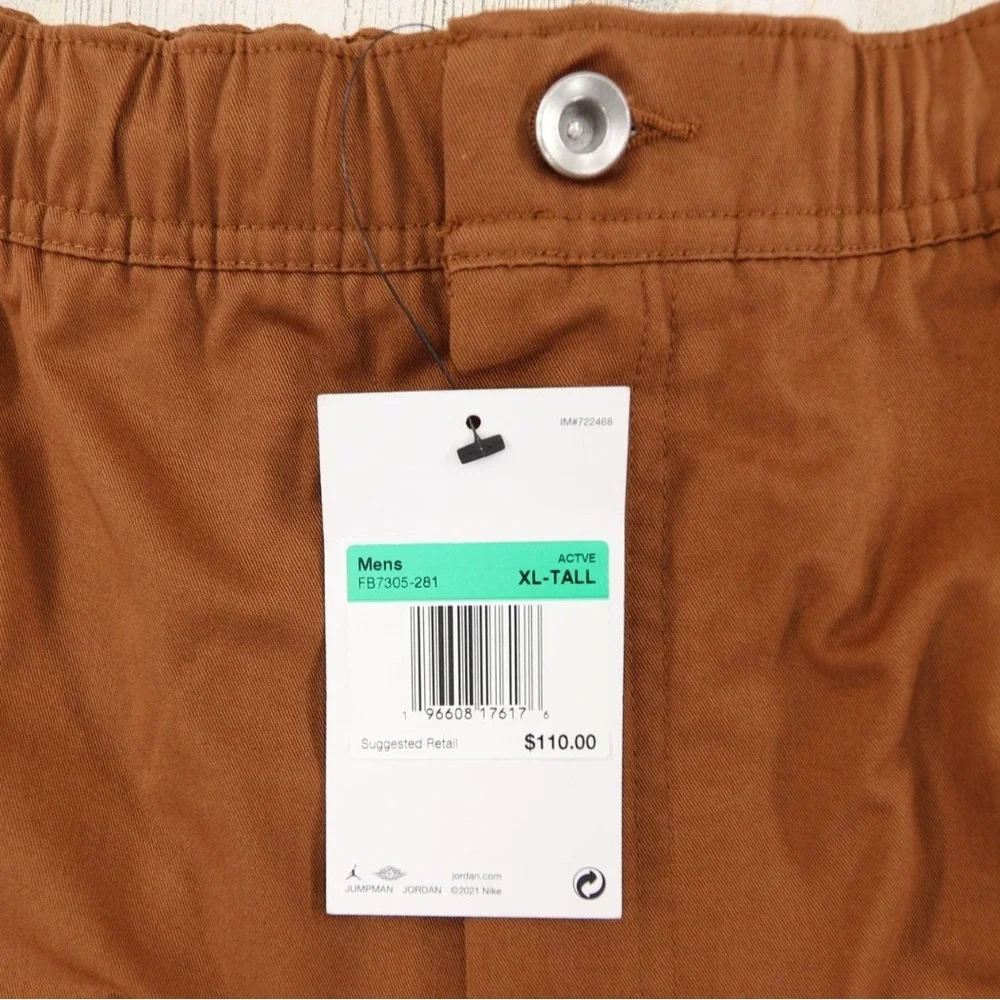 Jordan Pants Mens XL Tall British Tan Essential Statement Chicago Cargo